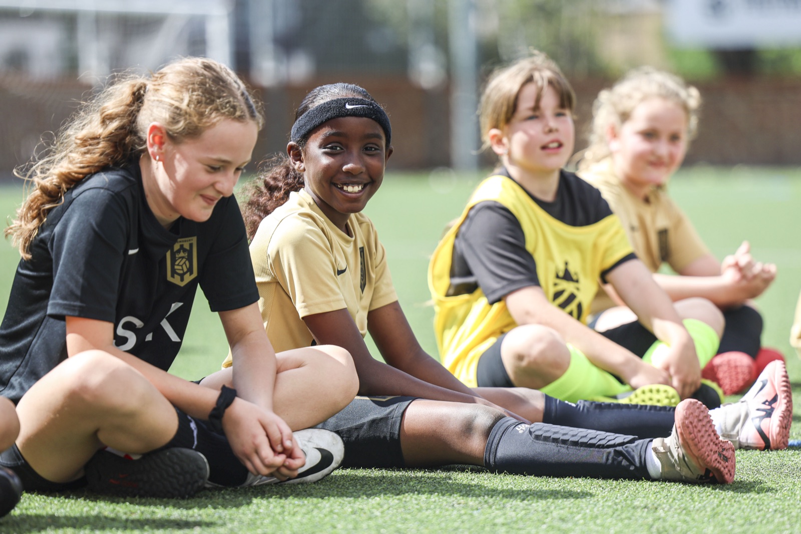 Female player, 12, at a Bloomsbury Football session