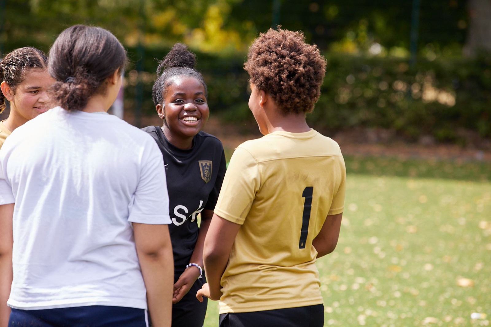 Female player, 14, at a Bloomsbury Football session