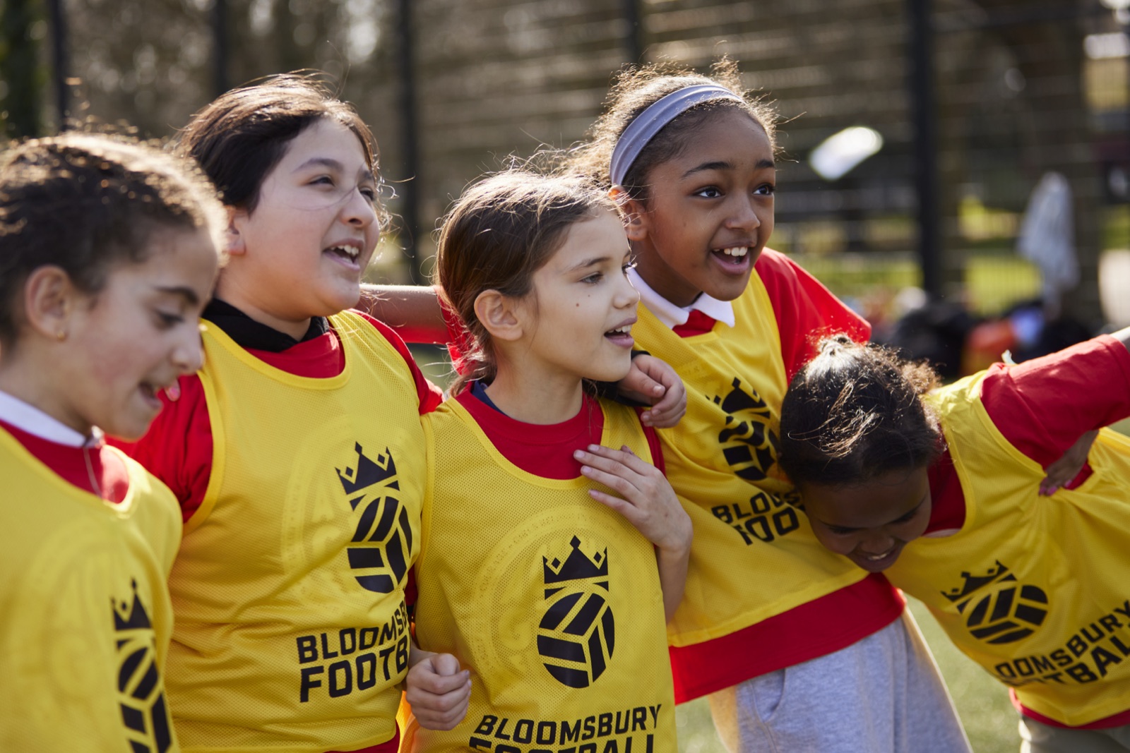 Bloomsbury Football coaches and young people on a Camden pitch